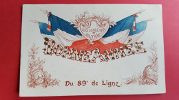 Bonne Année Du 89 Ieme De Ligne , Dorures - Regimientos