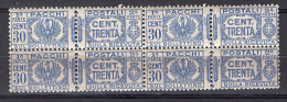 Z6107 - ITALIA REGNO PACCHI SASSONE N°27 ** Quartina - Paquetes Postales