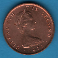 ISLE OF MAN 1/2 NEW PENNY 1971 KM# 19 Elizabeth II - Isle Of Man