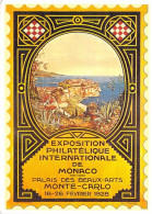 MONACO Exposition Philatélique Internationale 1928 MONTE CARLO CPM Carte Neuve REPRO Reproduction Format 15 X 10.5 Cms - - Monte-Carlo