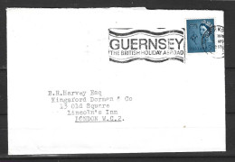 GRANDE-BRETAGNE. N°426 Sur Enveloppe Ayant Circulé En 1969. Guernesey. - Unclassified