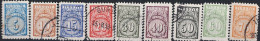 Türkei Turkey Turquie - Dienst/Service Wertziffer Im Kreis (MiNr: 44/52) 1957 - Gest Used Obl - Dienstzegels