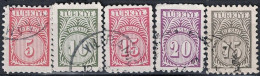 Türkei Turkey Turquie - Dienst/Service Wertziffer Im Kreis (MiNr: 60/3+66) 1957 - Gest Used Obl - Francobolli Di Servizio