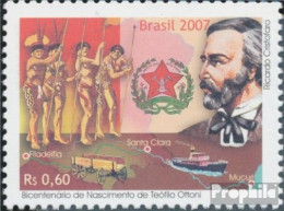 Brasilien 3503 (kompl.Ausg.) Postfrisch 2007 200. Geb. Teofilo Ottoni - Neufs