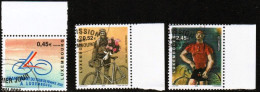LUXEMBOURG, LUXEMBURG 2002, SATZ MI 1574 - 1576,  TOUR DE FRANCE,  ESST GESTEMPELT, OBLITÉRÉS - Used Stamps