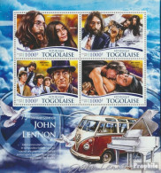 Togo 6829-6832 Kleinbogen (kompl. Ausgabe) Postfrisch 2015 John Lennon - Togo (1960-...)