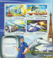 Togo 6804-6807 Kleinbogen (kompl. Ausgabe) Postfrisch 2015 Concorde - Togo (1960-...)