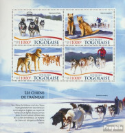 Togo 6779-6782 Kleinbogen (kompl. Ausgabe) Postfrisch 2015 Schlittenhunde - Togo (1960-...)