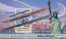 Togo Block 1411 (kompl. Ausgabe) Postfrisch 2017 Wilbur Wright - Togo (1960-...)