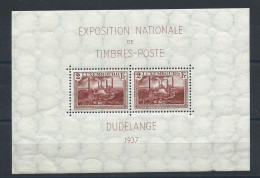 Luxembourg Bloc N°2** (MNH) 1937 - Exposition Philatélique - 1926-39 Charlotte Rechtsprofil