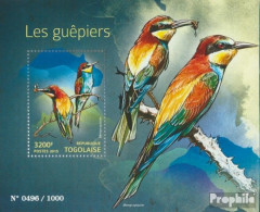 Togo Block 1190 (kompl. Ausgabe) Postfrisch 2015 Bienenfresser - Togo (1960-...)