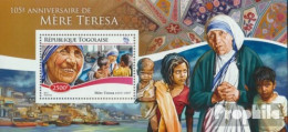 Togo Block 1133 (kompl. Ausgabe) Postfrisch 2015 Mutter Teresa - Togo (1960-...)