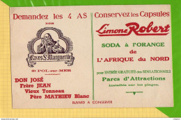 2 BUVARDS &; Blotting Paper :  Limone ROBERT Caves Ste Marguerite Saint Pol Sur Mer Couleur Et Noir - Softdrinks