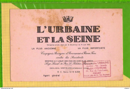 Buvard & Blotting Paper :L'URBAINE Et La SEINE  Assurance André Couture CALAIS - Banca & Assicurazione