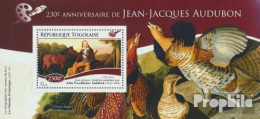 Togo Block 1130 (kompl. Ausgabe) Postfrisch 2015 Jean-Jacques Audubon - Togo (1960-...)