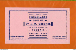 BUVARD :Tous Vos Emballages J M CORNIL   Roubaix - Papelería