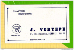 BUVARD & Blotting Paper :  Analyses Produits Veterinaires J. VERYEPEE Bergues  Blanc - Animali