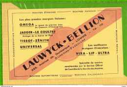 Buvard & Blotting Paper :  Bijouterie LAUWYCK BELLION LOMME - B