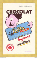 BUVARD : Chocolat Au Lait  LAITTA Bleu    LILLE  Toujours Meilleur - Cacao