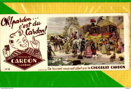 BUVARD & Blotting Paper : Chocolat CARDON  Depart De La Diligence - Cocoa & Chocolat