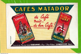 BUVARD & Blotting Paper  : Cafés MATADOR  La Madeleine - Kaffee & Tee