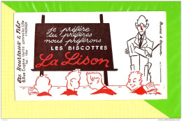 BUVARD & Blotting Paper : Biscottes LISON  LOMME LEZ LILLE  Signé - Biscottes