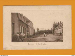 CPA : LUMBRES Rue De La Gare    Animation - Lumbres