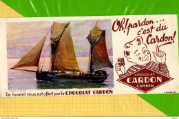 Buvard & Blotting Paper  :  Chocolat CARDON CAMBRAI  : Voilier Gros Plan - Kakao & Schokolade