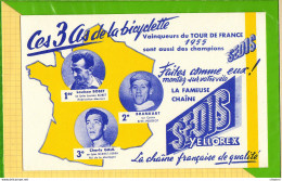 BUVARD & Blotting Paper   : Les 3 As De La Bicyclette SEDIS  Bobet Blankart CCharly Gaul - Café & Té