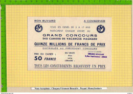 BUVARD : Grand Concours Des Cahiers De Vacances Maillard  ARRAS - Cartoleria