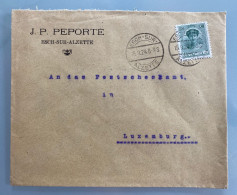 Facture / Enveloppe Ancienne ESCH SUR ALZETTE Luxembourg  1924 J.P. PEPORTE - Luxemburg