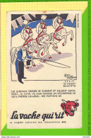 BUVARD & Blotting Paper : LA VACHE QUI RIT  Cirque    Les Chevaux Dressés     N°10 - Produits Laitiers