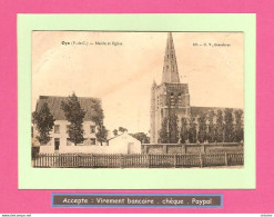 CPA :    OYE PLAGE Mairie Et Eglise  125 - Oye Plage