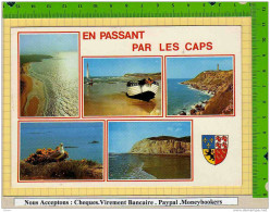 En Passant Par Les CAPS GRIS NEZ  BLANC NEZ  Le Phare Les Caps Et La Plage Baie De Wissant - Wissant