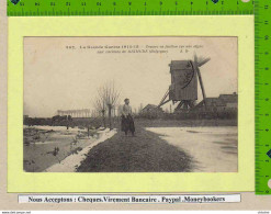 CPA : Aux Environs De DIXMUDE  Zouave En Faction Sur Un Digue   Le Moulin Molen - Diksmuide