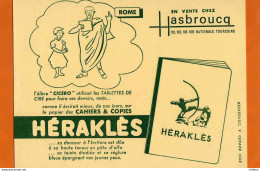 BUVARD : Papiers Des Cahiers HERAKLES Rome  HASBROUCQ Tourcoing - Stationeries (flat Articles)