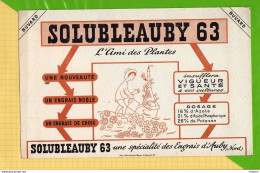 BUVARD & Blotting Paper :SOLUBLEAUBY 63  Engrais D'AUBY - Agriculture