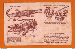 BUVARD :Papiers De Cahiers RONSARD Lequel Est Le Crocodile 3 - Stationeries (flat Articles)