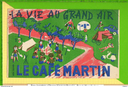 Buvard & Blotting Paper :Café MARTIN La Vie Au Grand Air Recto Verso Camping Scout - Coffee & Tea