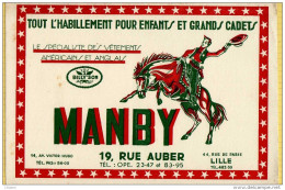 BUVARD&Blotter Paper  : Pour L'Habillement  MANBY Lille - Textile & Clothing