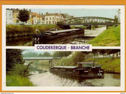 COUDEKERQUE BRANCHE   Peniches Passant Sous Le Pont     Ref : 69.2676 - Coudekerque Branche