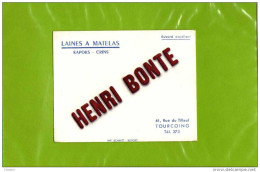 BUVARD : Laines A Matelas  Henri BONTE Tourcoing - Textile & Vestimentaire