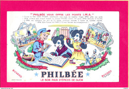 BUVARD & Blotting Paper :Pain D'Epices De Dijon PHILBEE  La Belle Histoire De L'Union Française Ourson - Honigkuchen-Lebkuchen