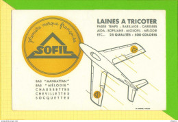 BUVARD&Blotter Paper: Laines A Tricoter SOFIL  Avion - Textile & Clothing