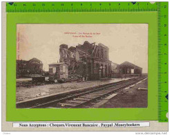 CPA  : MERVILLE Les Ruines De La Gare - Merville