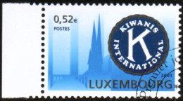 LUXEMBOURG, LUXEMBURG 2001, MI 1558, KIWANIS INTERNATIOAL,  ESST, GESTEMPELT, OBLITERE - Used Stamps