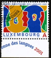 LUXEMBOURG, LUXEMBURG 2001, MI 1543 A, EUROPÄISCHES JAHR DER SPRACHEN,  ESST, GESTEMPELT, OBLITERE - Usados