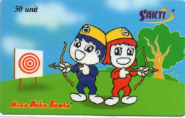 INDONESIA - PREPAID - SAKTI - HOKA HOKA BENTO - CARTOON - SPORT - ARCHERY - MINT IN BLISTER - Indonesien