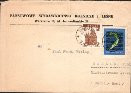 POLOGNE AFFRANCHISSEMENT COMPOSE SUR LETTRE POUR L'ALLEMAGNE 1969 - Brieven En Documenten