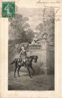 ARTS - Peinture - Bonjour - Auf Wiedersehen - Homme à Cheval Courtisant Une Femme - Carte Postale Ancienne - Paintings